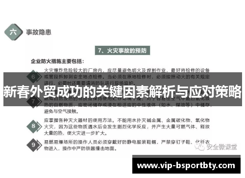 新春外贸成功的关键因素解析与应对策略